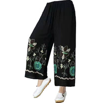 Load image into Gallery viewer, Women&#39;s Casual Floral Print Yoga  Wide-leg loose ankle Pants
