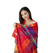 Load image into Gallery viewer, Women&#39;s warm colorful  Elephant or Crown pattern Pashmina Scarf/Stole/Wrap
