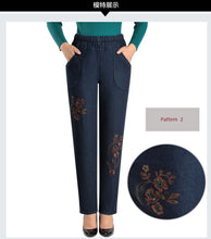 Load image into Gallery viewer, Women Winter Warm pants, Velvet Thick  Jeans , Plus Size pants
