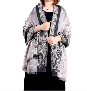 Women‘s silky  Paisley pattern Pashmina Scarves Shawl/Wrap/Stole