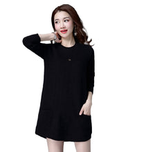 Load image into Gallery viewer, Women&#39;s Long Sleeve Crewneck  Sweater for legging Chunky Cable knit pullover
