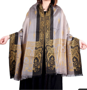 Women‘s silky  Paisley pattern Pashmina Scarves Shawl/Wrap/Stole