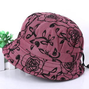 Print Cotton Packable Summer Travel Bucket Beach Sun Hat