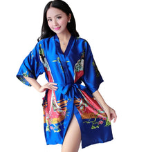 Load image into Gallery viewer, Women&#39;s  short  beauty Kimono Premium Bridesmaid Bridal Shower pajama
