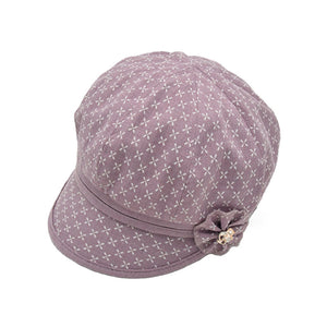 Women's visor Floral Hats Adjustable Causal caps in cotton