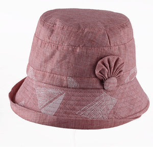 Women's  Sun Hats Cotton Bucket Wide Brim caps Beach Vacation Travel Accessories