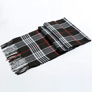 Pashmina Winter  Tartan Scarf Warm Cashmere  Wrap Shawl for Men & Women