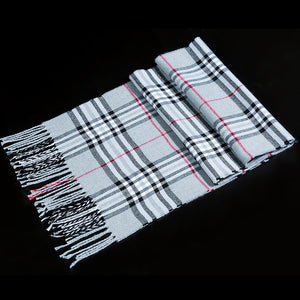 Pashmina Winter  Tartan Scarf Warm Cashmere  Wrap Shawl for Men & Women