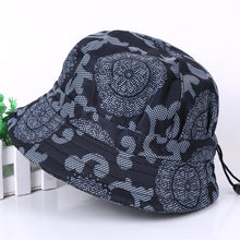 Load image into Gallery viewer, Print Cotton Packable Summer Travel Bucket Beach Sun Hat
