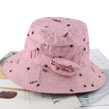 Load image into Gallery viewer, Women&#39;s  Sun Hats Cotton Bucket Wide Brim caps Beach Vacation Travel Accessories
