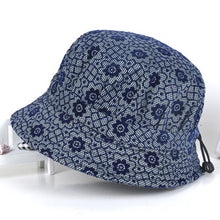 Load image into Gallery viewer, Print Cotton Packable Summer Travel Bucket Beach Sun Hat
