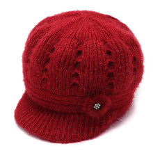 Load image into Gallery viewer, Winter&#39;s  fuzzy fleece warm Knitted  hats Rabbits fur solid colors caps,
