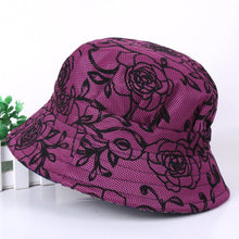 Load image into Gallery viewer, Print Cotton Packable Summer Travel Bucket Beach Sun Hat
