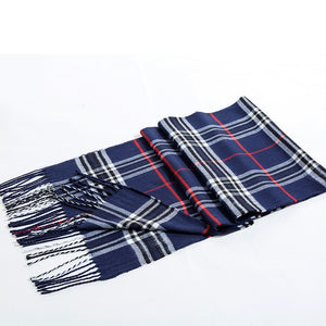 Pashmina Winter  Tartan Scarf Warm Cashmere  Wrap Shawl for Men & Women