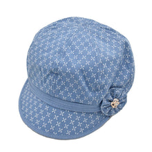 Load image into Gallery viewer, Women&#39;s visor Floral Hats Adjustable Causal caps in cotton
