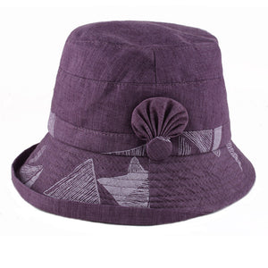 Women's  Sun Hats Cotton Bucket Wide Brim caps Beach Vacation Travel Accessories