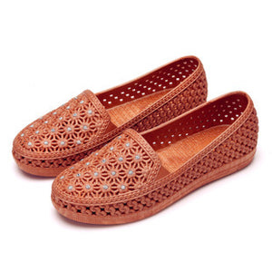 Slip On Flat Sandals，Shiny ，Fashion, Comfortable sandals