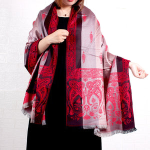 Women‘s silky  Paisley pattern Pashmina Scarves Shawl/Wrap/Stole