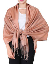 Load image into Gallery viewer, Women&#39;s solid colors Pashmina feeling Shawls and Wraps for Evening Dress Winter Warm Scarves
