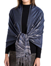 Load image into Gallery viewer, Women&#39;s Cashmere Feel Winter Scarf 2 Tone Large Pashmina Shawls and Wraps
