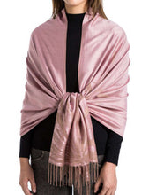 Load image into Gallery viewer, Women&#39;s Cashmere Feel Winter Scarf 2 Tone Large Pashmina Shawls and Wraps
