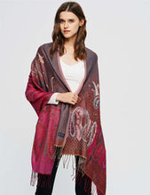 Load image into Gallery viewer, Women&#39;s Cashmere Feel Winter Scarf 2 Tone Large Pashmina Shawls and Wraps
