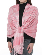 Load image into Gallery viewer, Women&#39;s Cashmere Feel Winter Scarf 2 Tone Large Pashmina Shawls and Wraps
