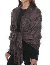 Load image into Gallery viewer, Women&#39;s Cashmere Feel Winter Scarf 2 Tone Large Pashmina Shawls and Wraps
