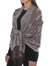 Load image into Gallery viewer, Women&#39;s Cashmere Feel Winter Scarf 2 Tone Large Pashmina Shawls and Wraps
