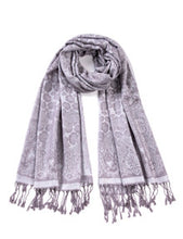 Load image into Gallery viewer, Women&#39;s Cashmere Feel Winter Scarf 2 Tone Large Pashmina Shawls and Wraps
