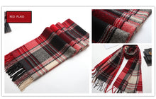 Load image into Gallery viewer, Pashmina Winter warm plaid  scarves Tartan  Wrap Shawl for Women
