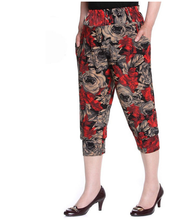 Load image into Gallery viewer, Women&#39;s Casual Boho Floral Print Yoga  Harem Lantern Capri loose Pants
