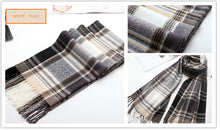 Load image into Gallery viewer, Pashmina Winter warm plaid  scarves Tartan  Wrap Shawl for Women
