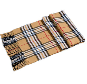 Pashmina Winter  Tartan Scarf Warm Cashmere  Wrap Shawl for Men & Women