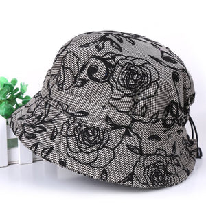 Print Cotton Packable Summer Travel Bucket Beach Sun Hat